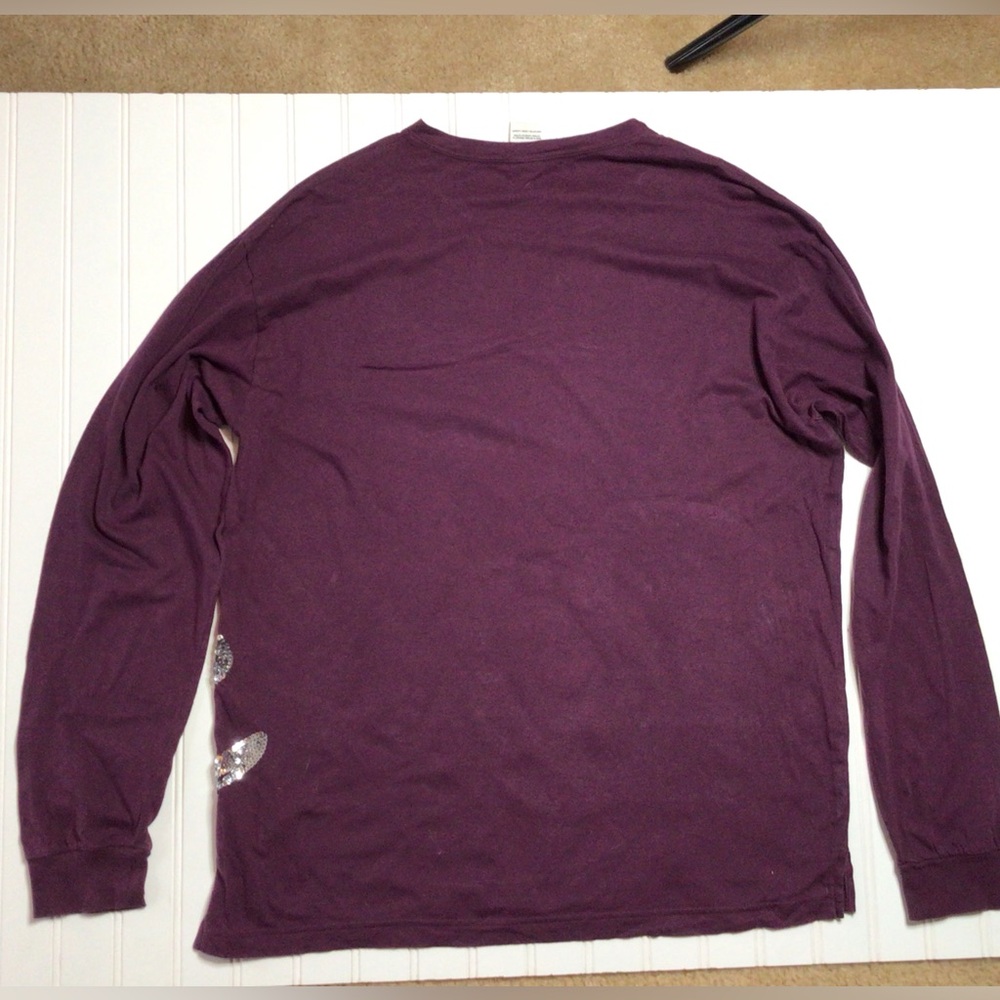 PINK Victoria's Secret Deep Purple Large Tee (0217) - Picture 3 of 6